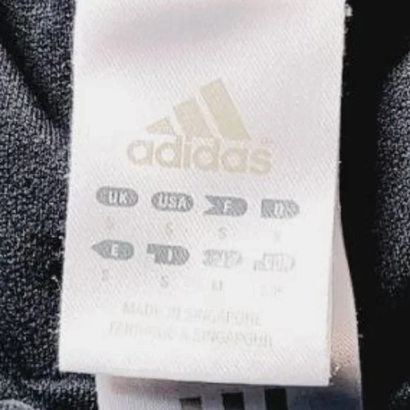 Adidas Womens Black Pink Strips Athletic Short - Picture 3 of 3